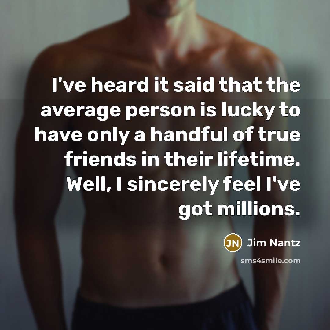 “I've heard it said that the average person is lucky…” quote by Jim Nantz