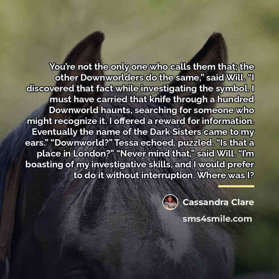“You’re not the only one who calls them that; the…” quote by Cassandra Clare