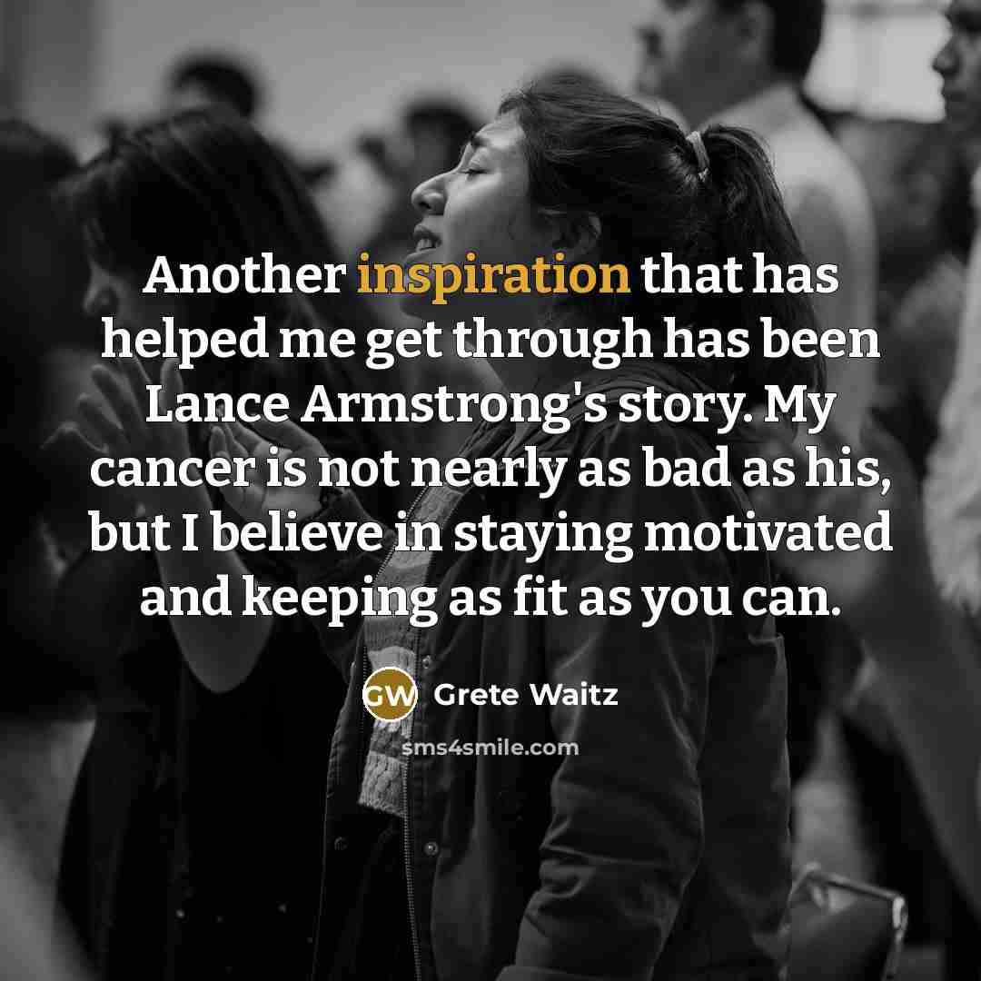 “Another inspiration that has helped me get through has been…” quote by Grete Waitz