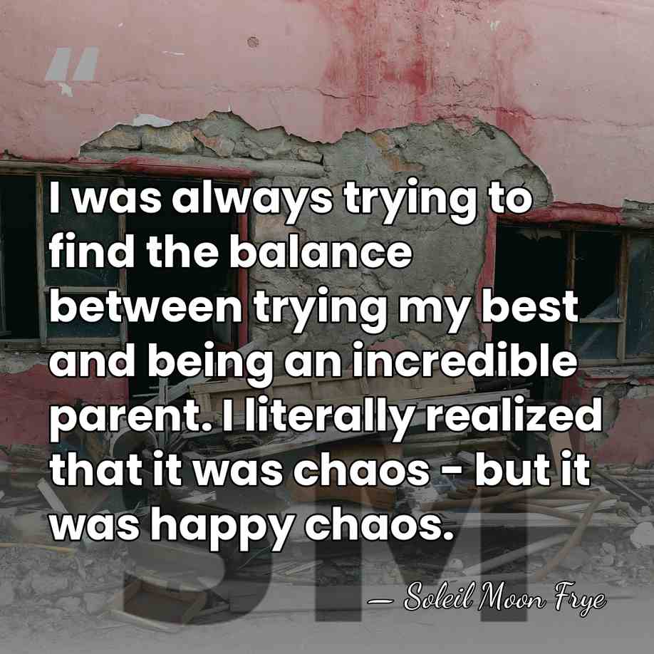 I was always trying to find the balance between trying my best&hellip; - Soleil Moon Frye