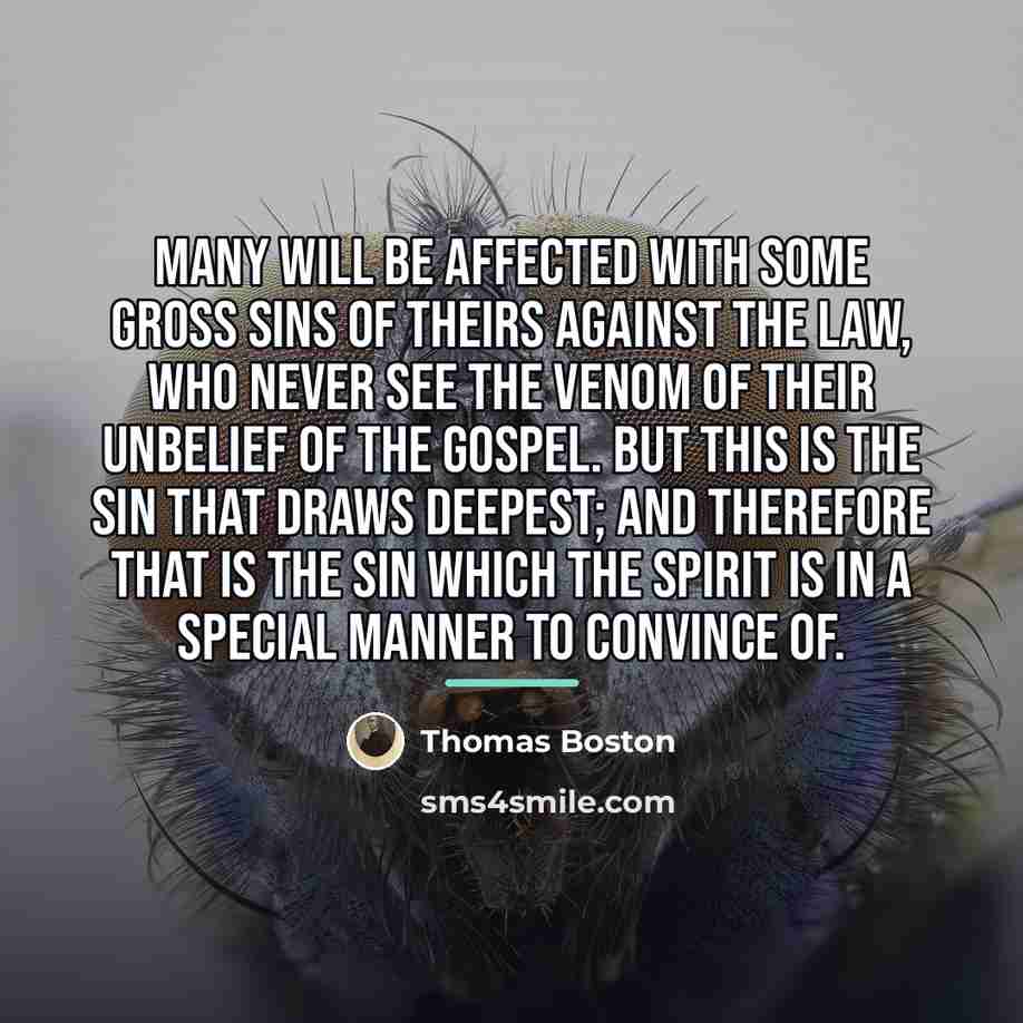 “Many will be affected with some gross sins of theirs…” quote by Thomas Boston