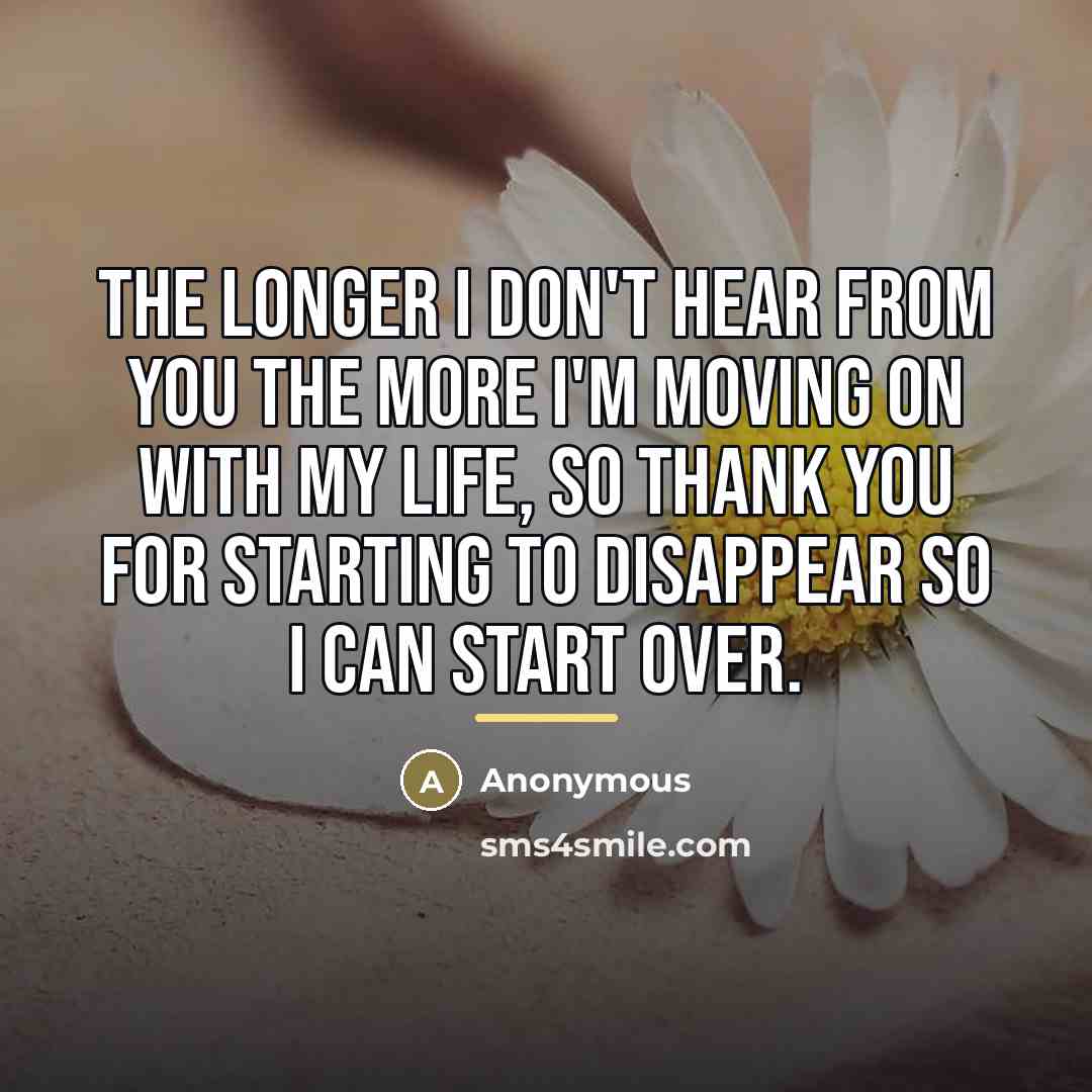 “The longer I don't hear from you the more I'm…” quote by Anonymous