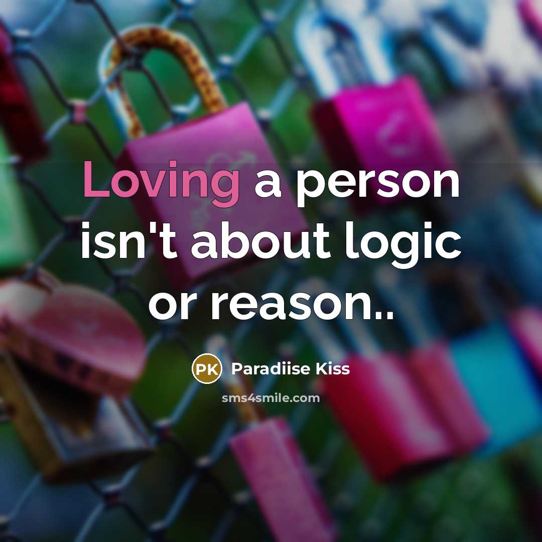 “Loving a person isn't about logic or reason..” quote by Paradiise Kiss