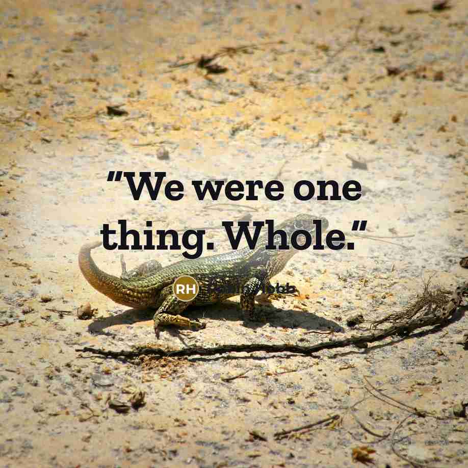 “We were one thing. Whole.” quote by Robin Hobb