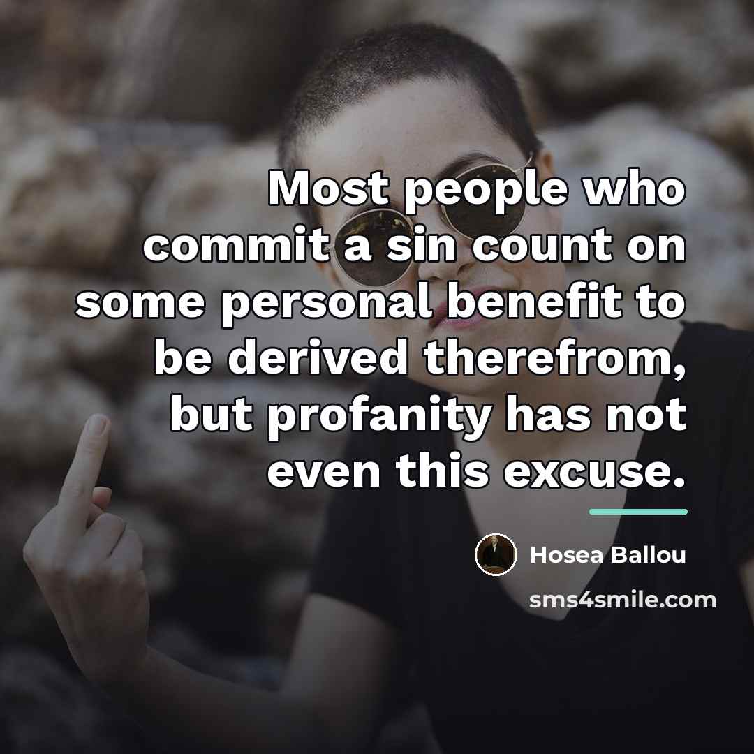 “Most people who commit a sin count on some personal…” quote by Hosea Ballou
