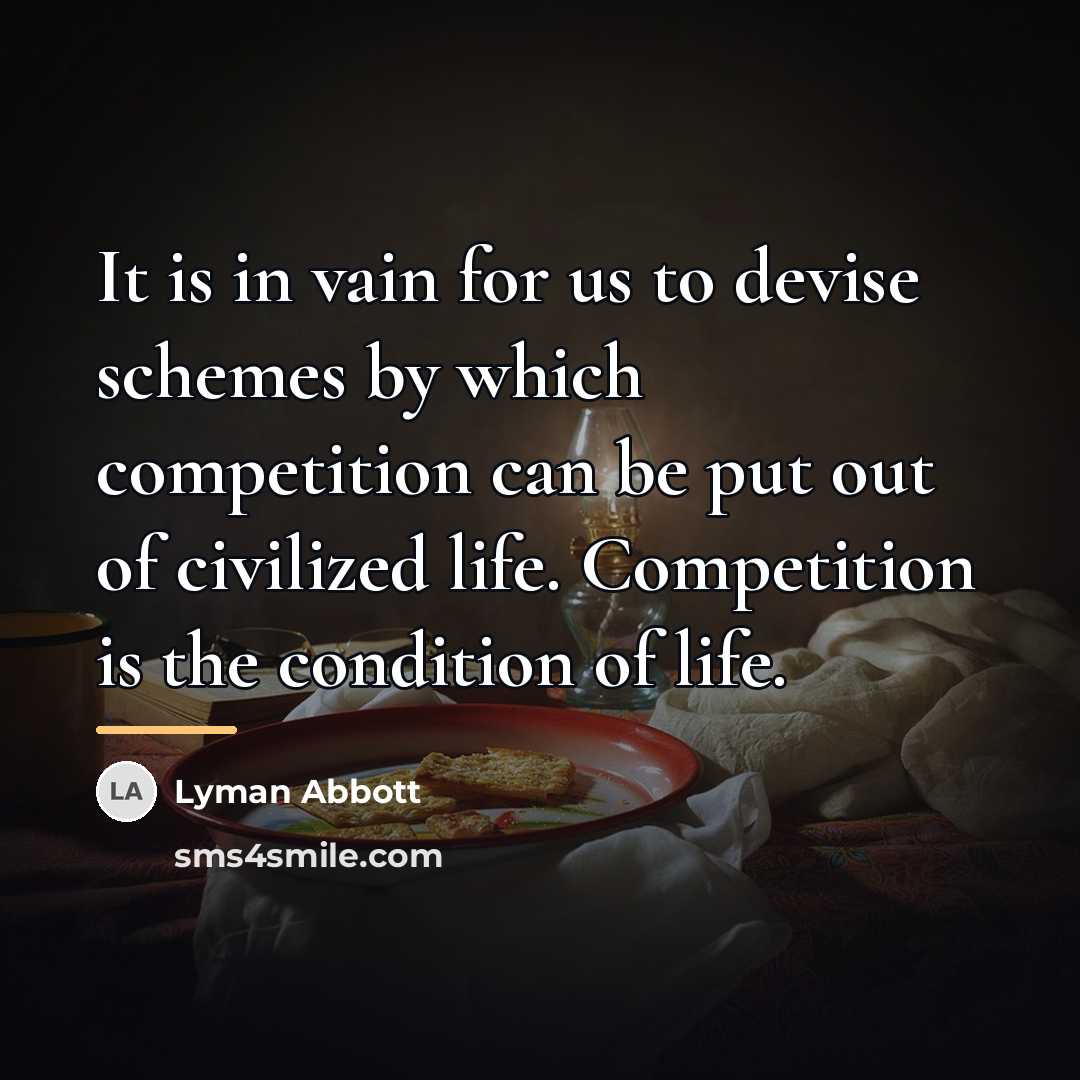 “It is in vain for us to devise schemes by…” quote by Lyman Abbott