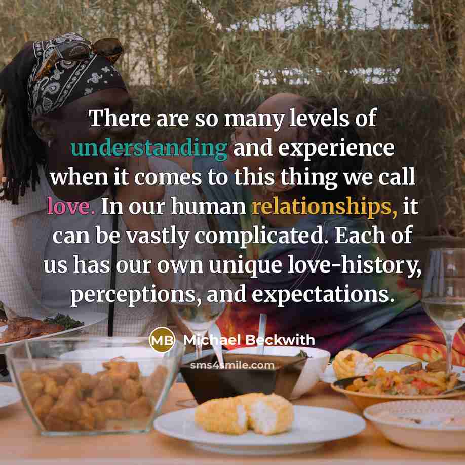 “There are so many levels of understanding and experience when…” quote by Michael Beckwith