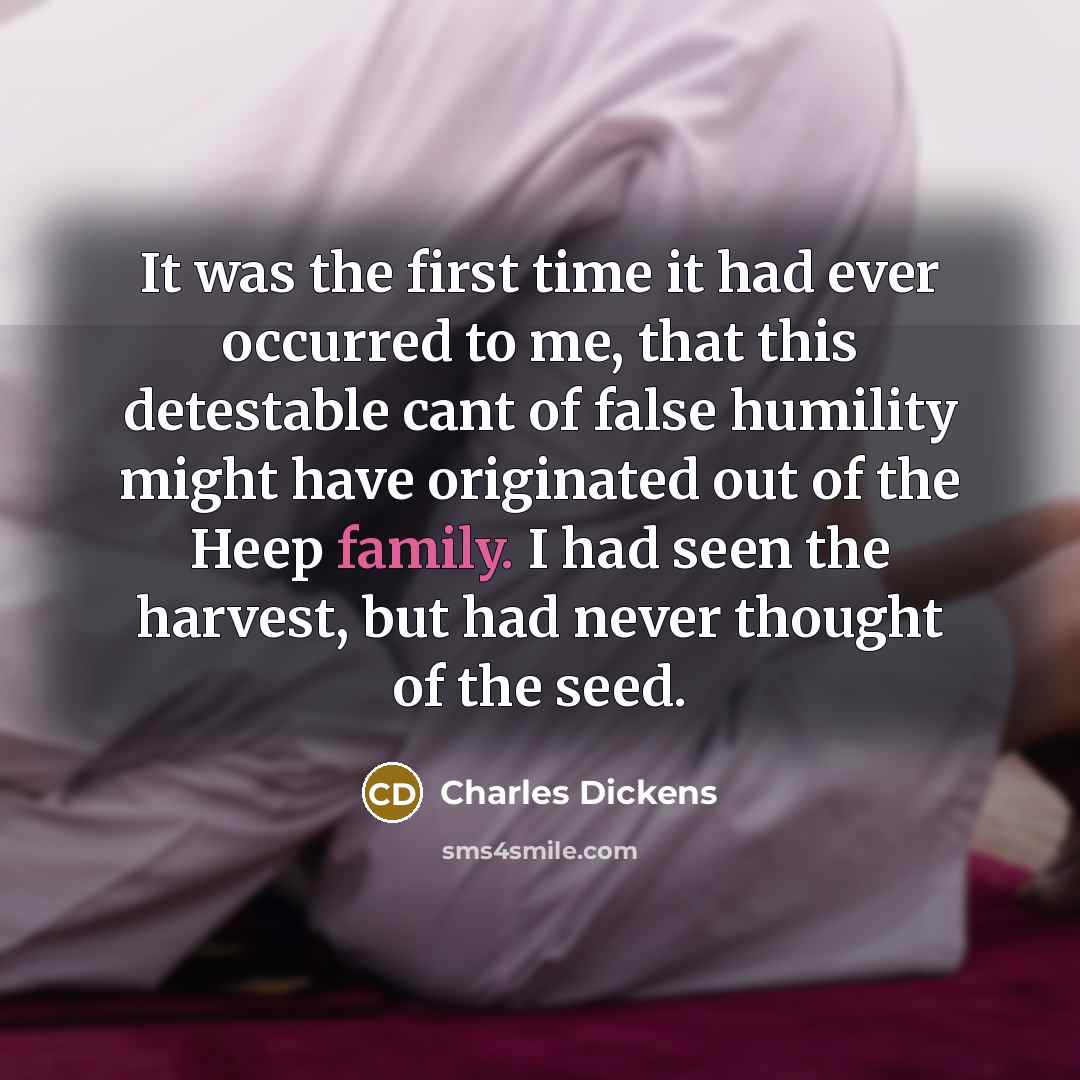 “It was the first time it had ever occurred to…” quote by Charles Dickens