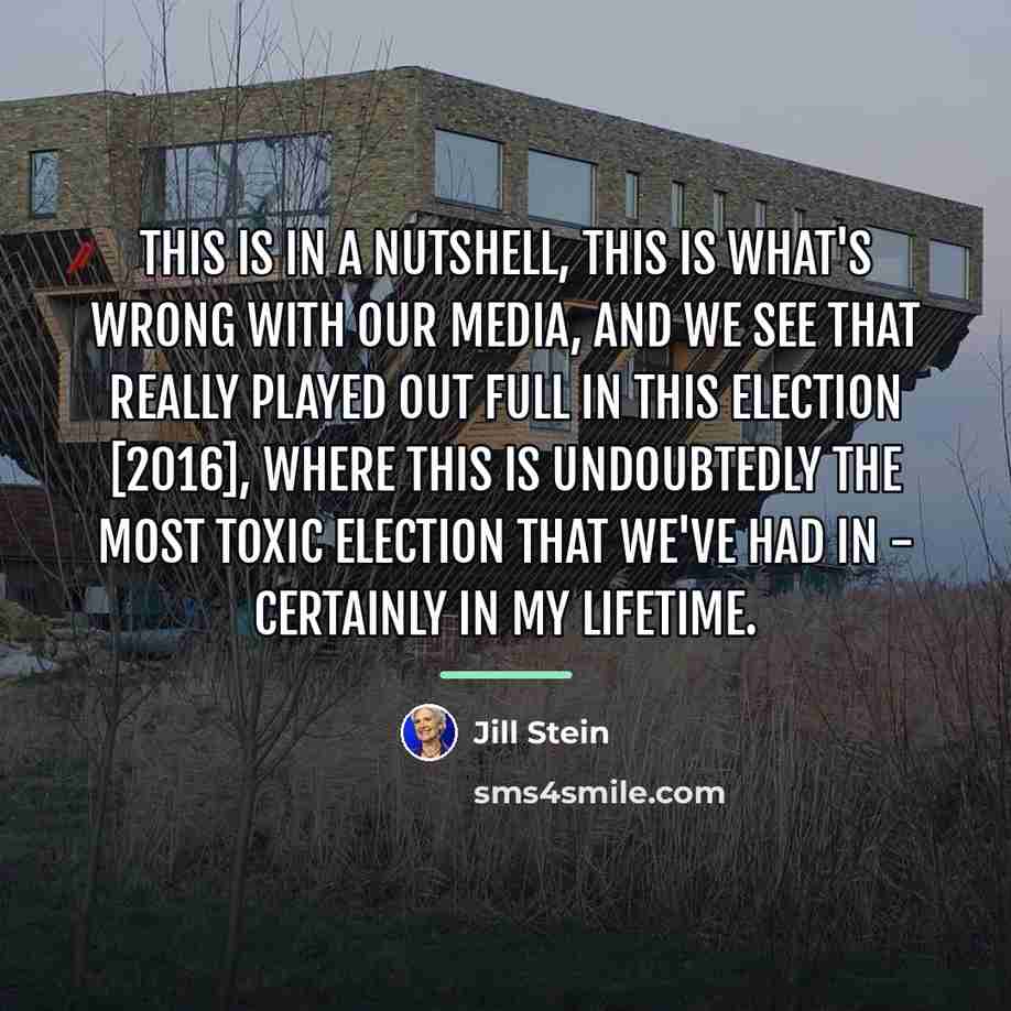 “This is in a nutshell, this is what's wrong with…” quote by Jill Stein