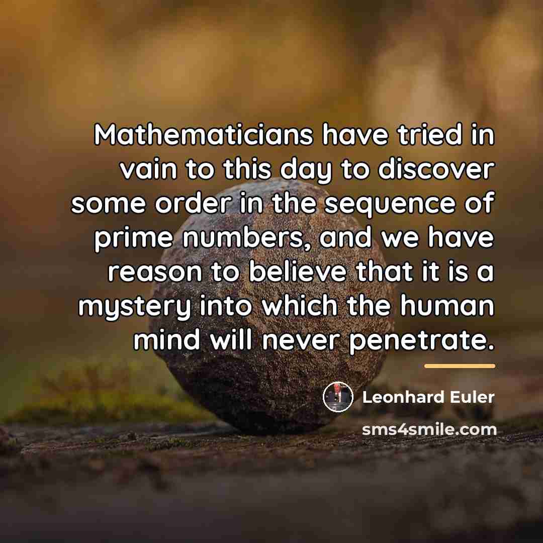 “Mathematicians have tried in vain to this day to discover…” quote by Leonhard Euler