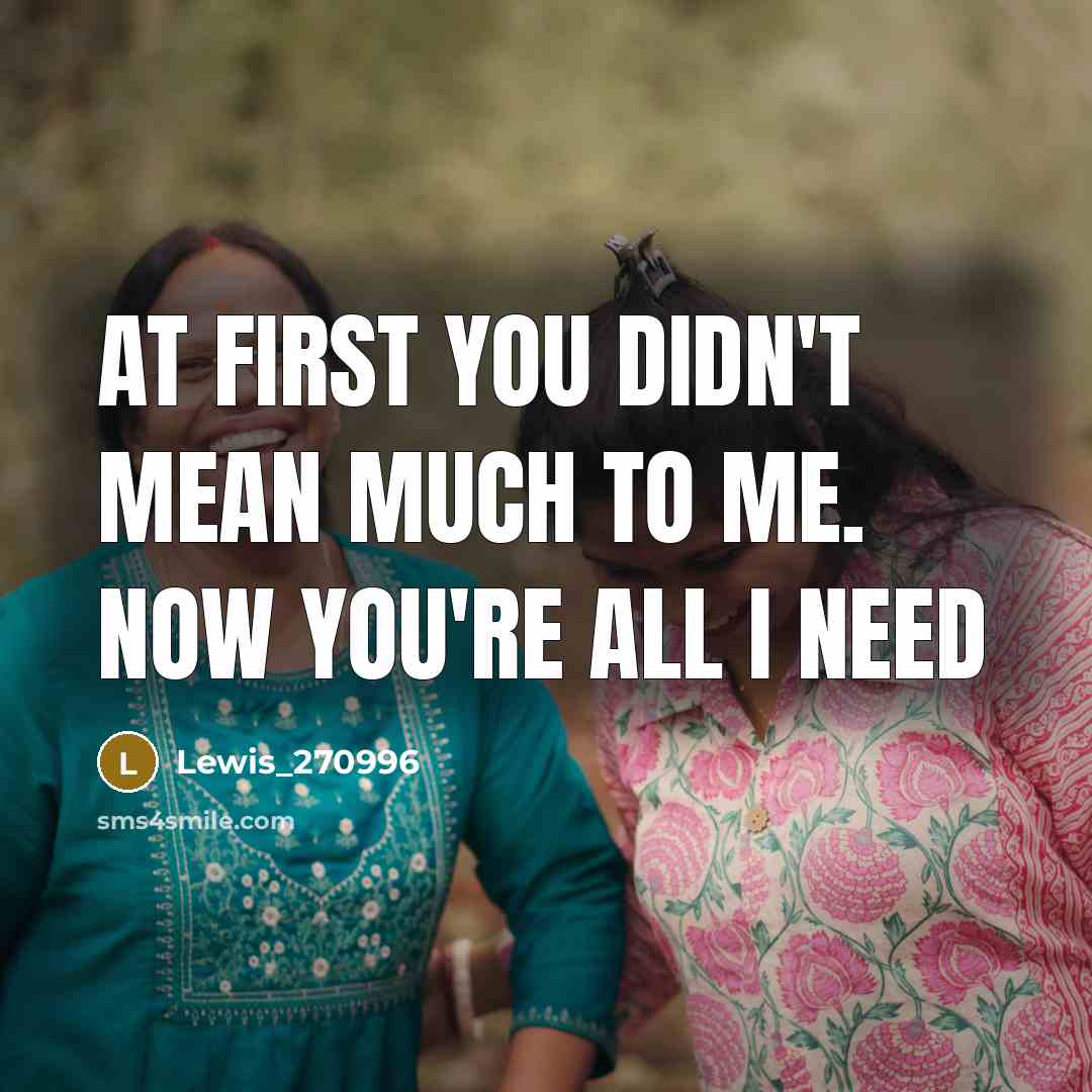 “At first you didn't mean much to me. now you're…” quote by Lewis_270996