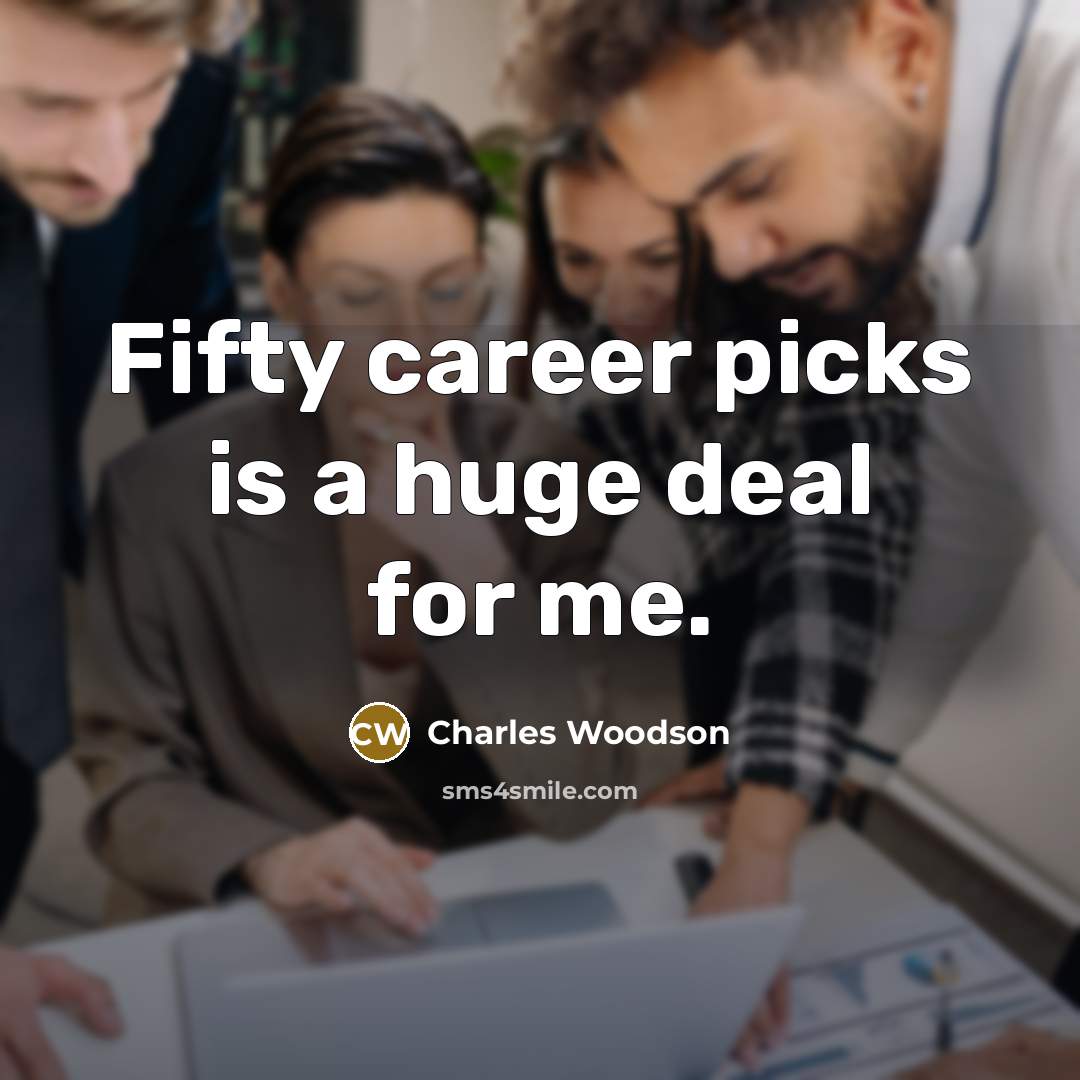 “Fifty career picks is a huge deal for me.…” quote by Charles Woodson