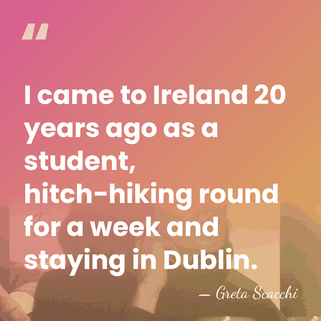 I came to Ireland 20 years ago as a student, hitch-hiking round&hellip; - Greta Scacchi
