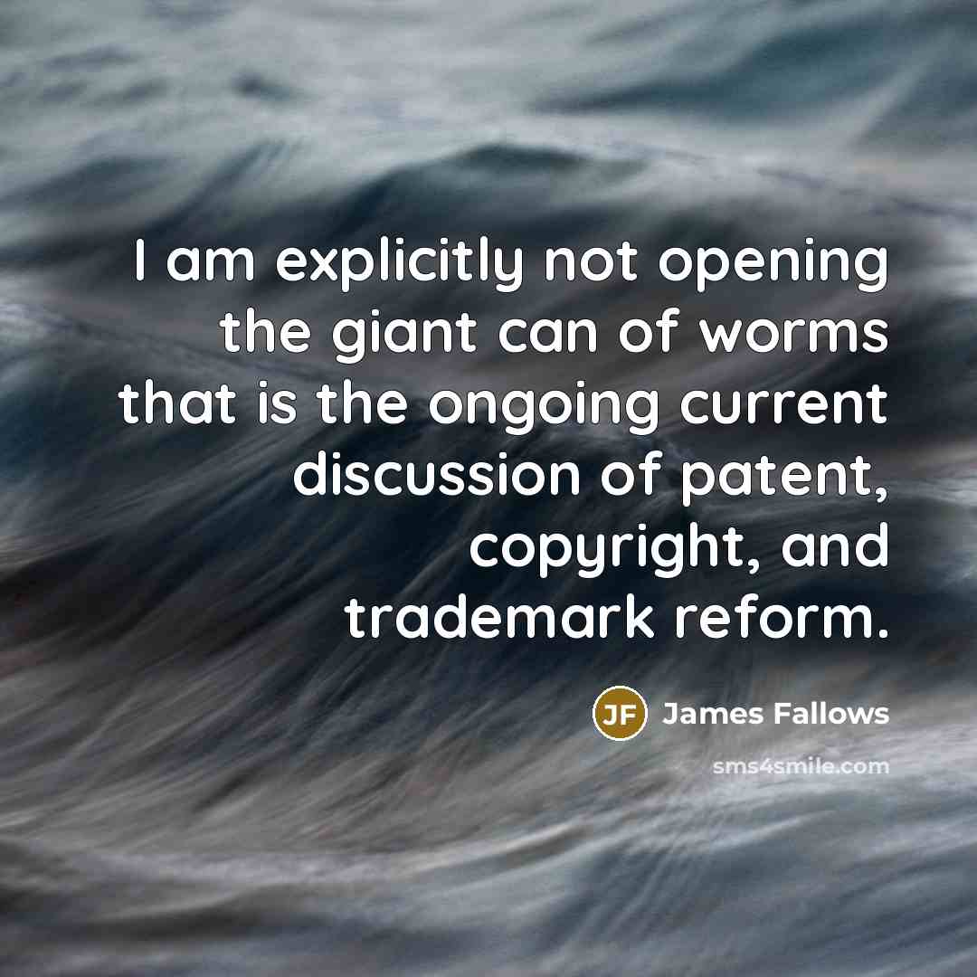 “I am explicitly not opening the giant can of worms…” quote by James Fallows