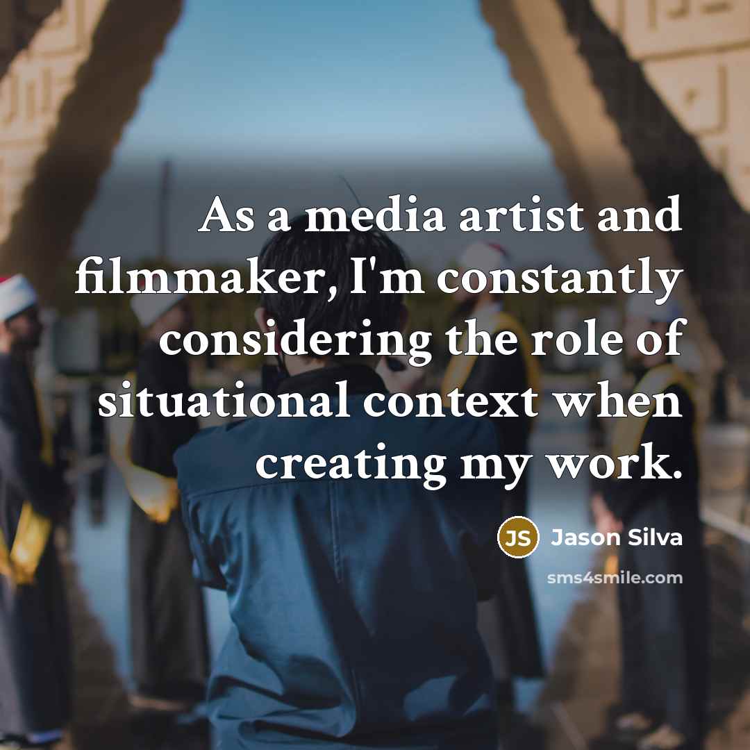 “As a media artist and filmmaker, I'm constantly considering the…” quote by Jason Silva