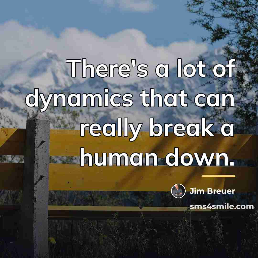 “There's a lot of dynamics that can really break a…” quote by Jim Breuer
