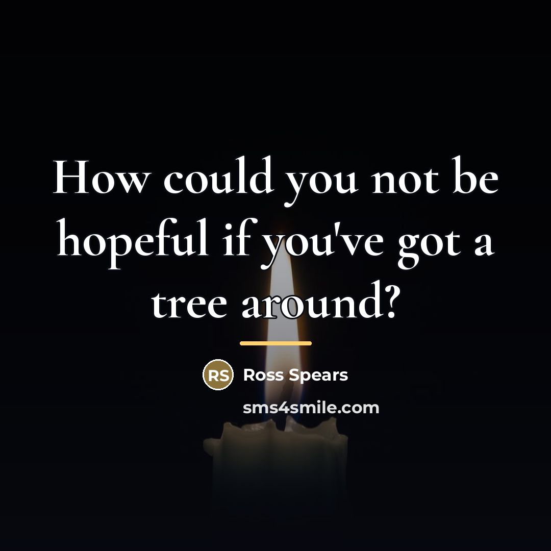 “How could you not be hopeful if you've got a…” quote by Ross Spears