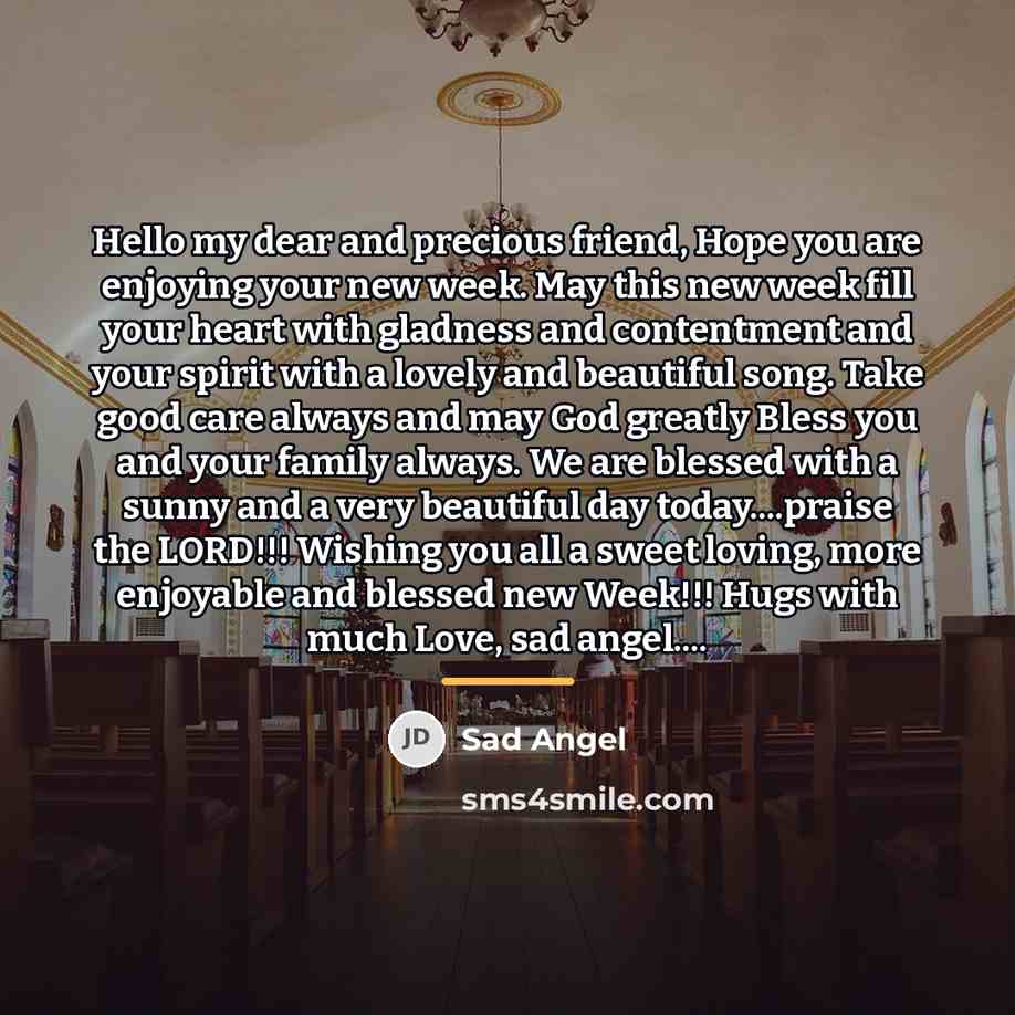 “Hello my dear and precious friend, Hope you are enjoying…” quote by SAD ANGEL