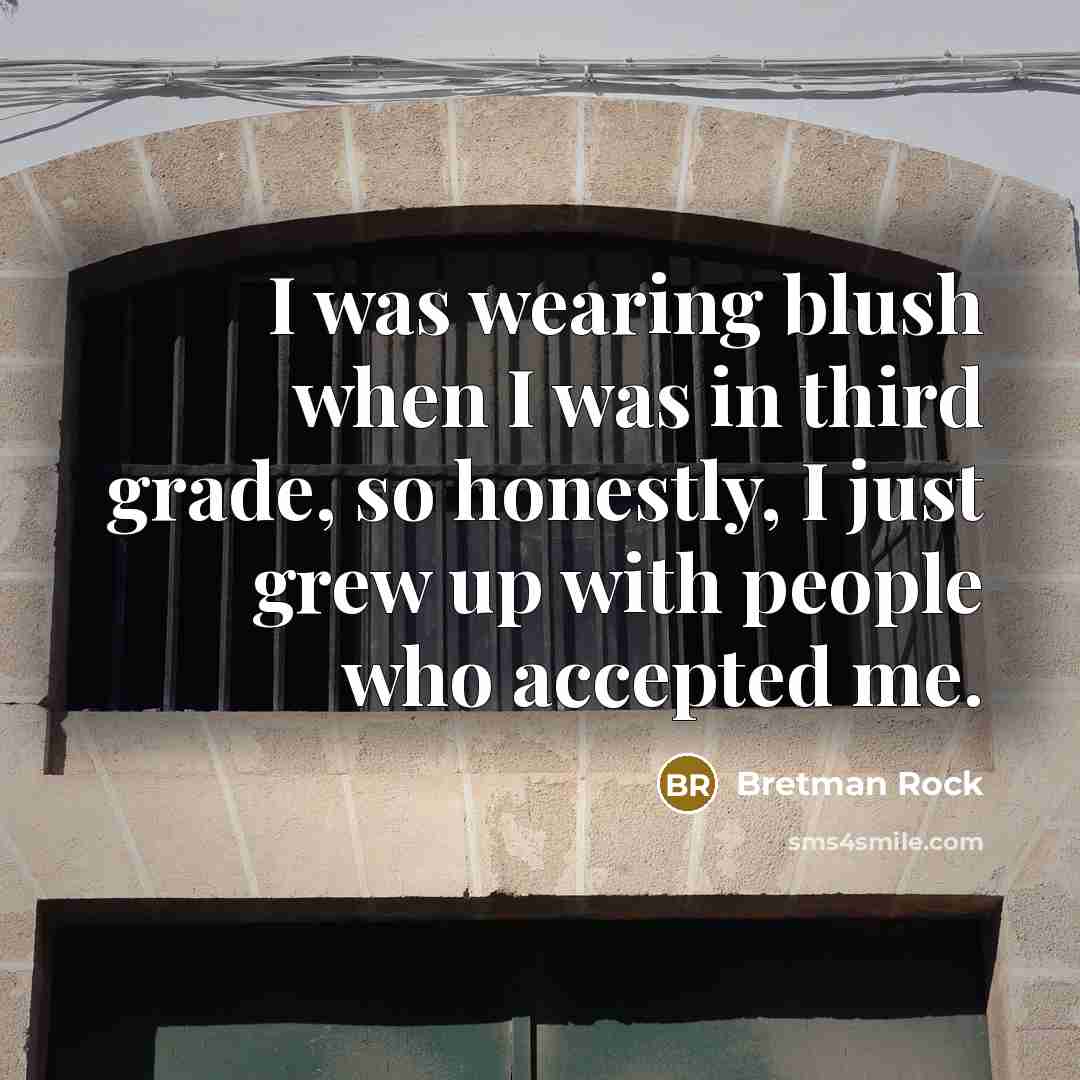 “I was wearing blush when I was in third grade,…” quote by Bretman Rock