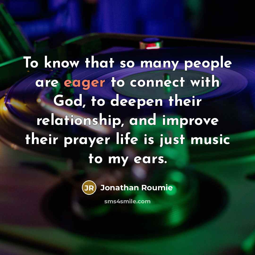 “To know that so many people are eager to connect…” quote by Jonathan Roumie