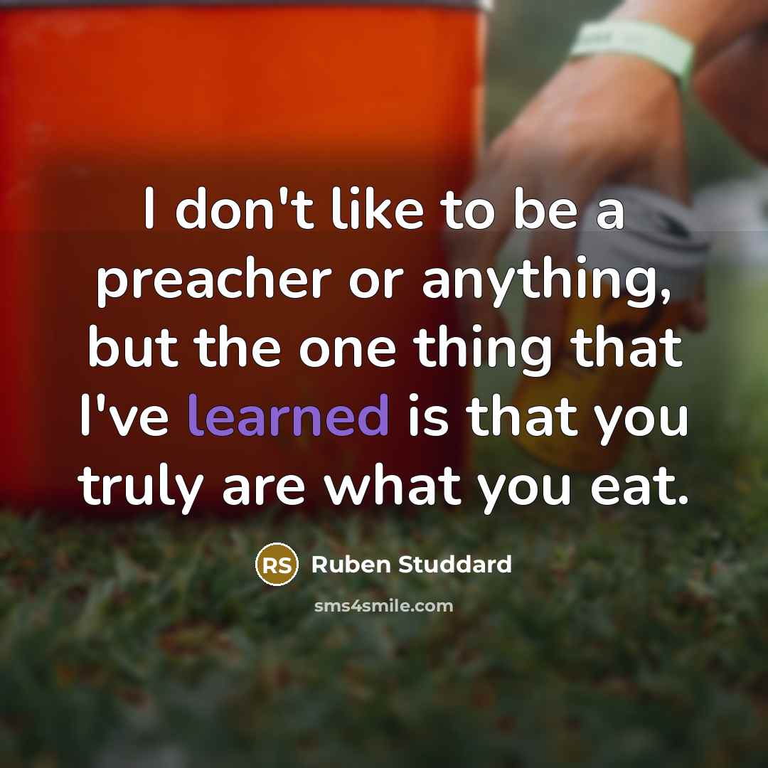 “I don't like to be a preacher or anything, but…” quote by Ruben Studdard