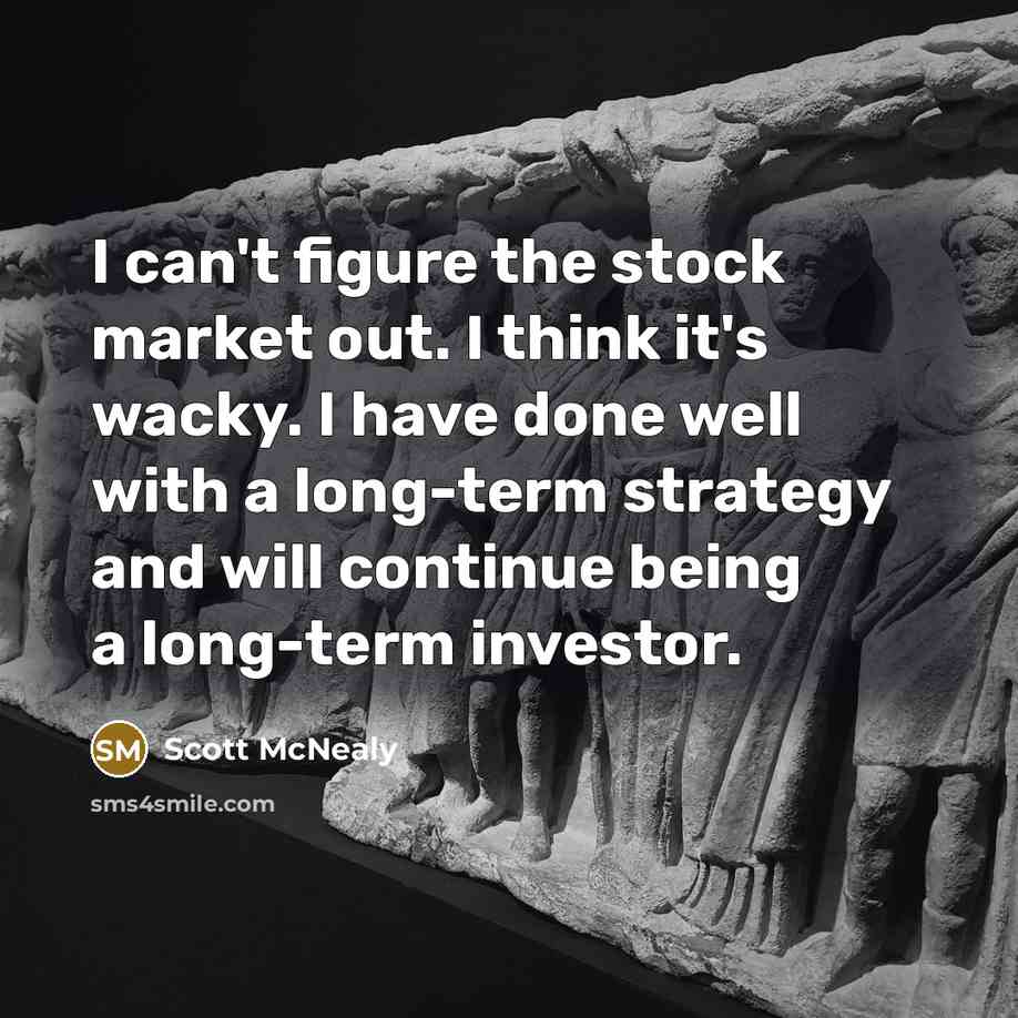 “I can't figure the stock market out. I think it's…” quote by Scott McNealy