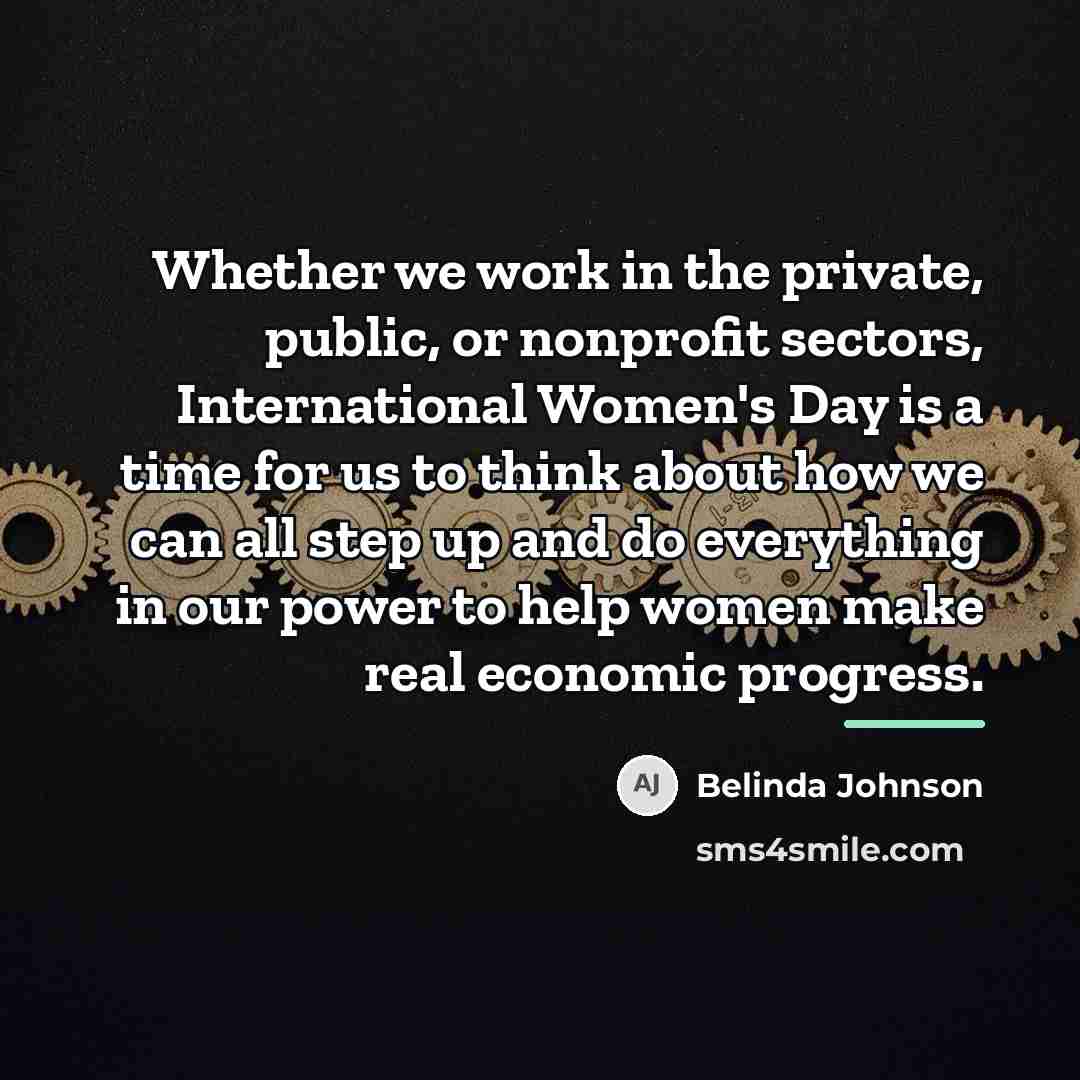 “Whether we work in the private, public, or nonprofit sectors,…” quote by Belinda Johnson
