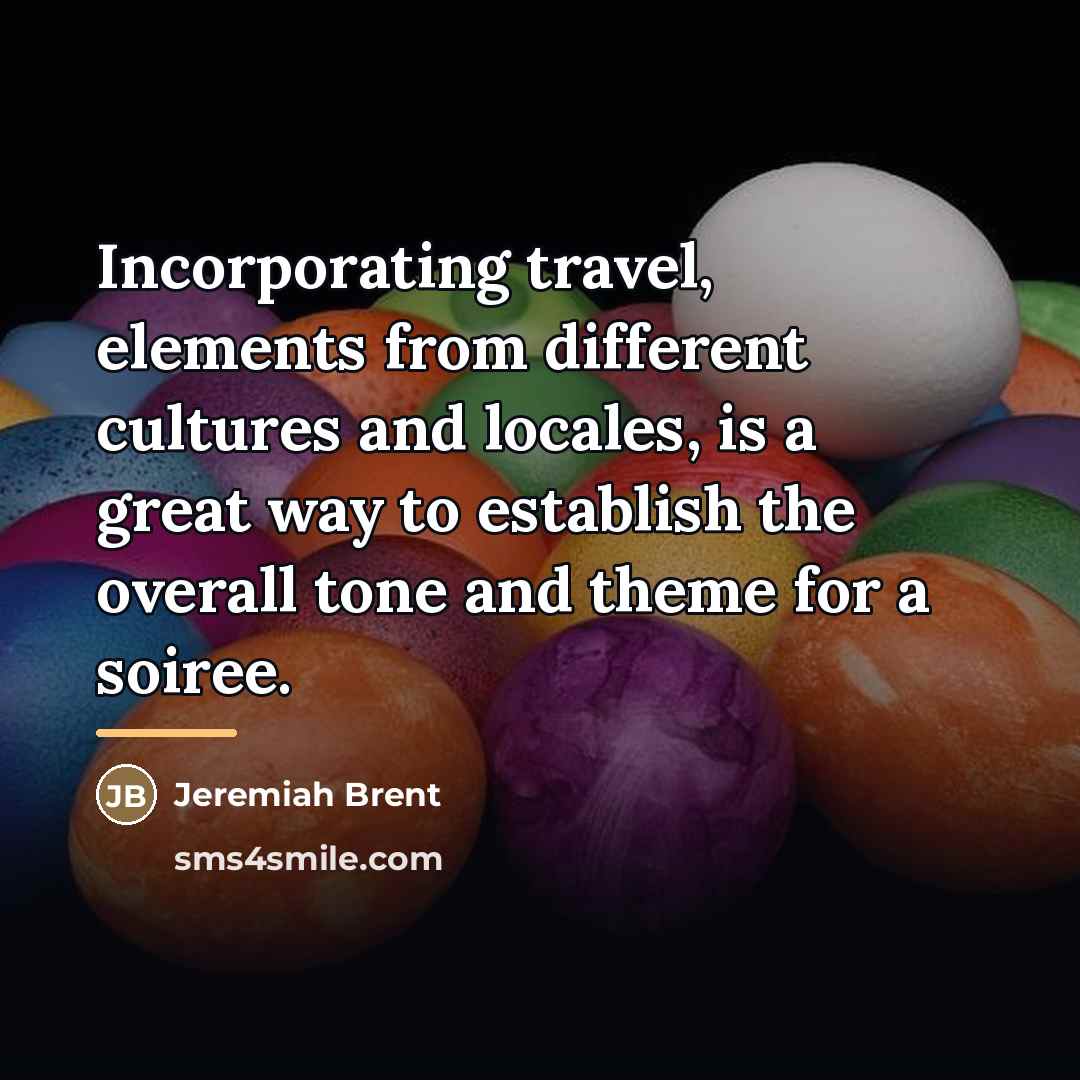 “Incorporating travel, elements from different cultures and locales, is a…” quote by Jeremiah Brent