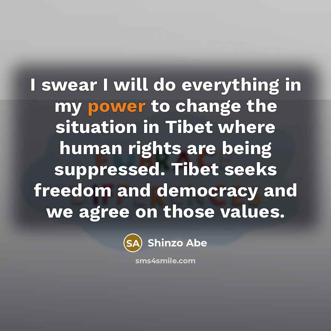 “I swear I will do everything in my power to…” quote by Shinzo Abe