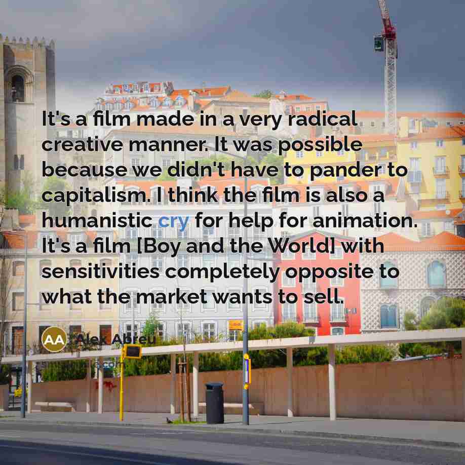 “It's a film made in a very radical creative manner.…” quote by Alex Abreu