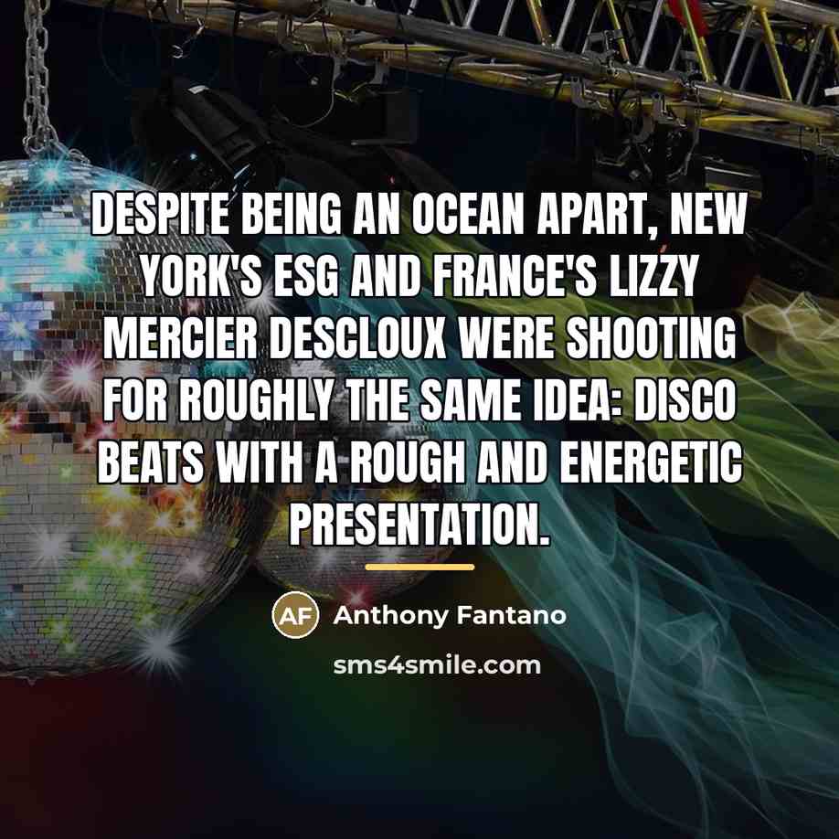 “Despite being an ocean apart, New York's ESG and France's…” quote by Anthony Fantano