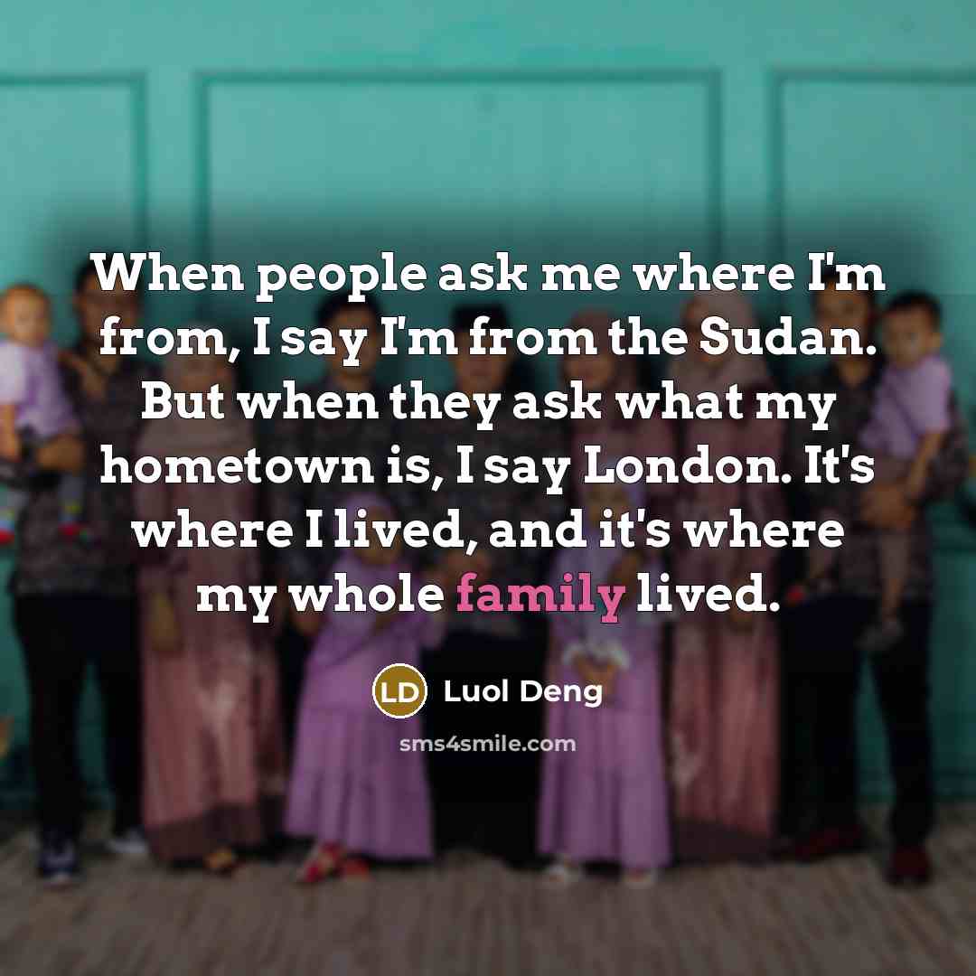 “When people ask me where I'm from, I say I'm…” quote by Luol Deng