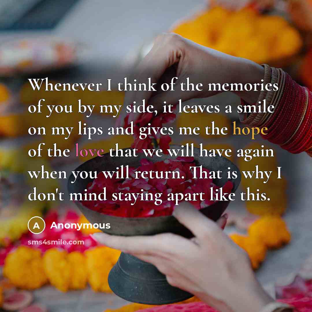 “Whenever I think of the memories of you by my…” quote by Anonymous