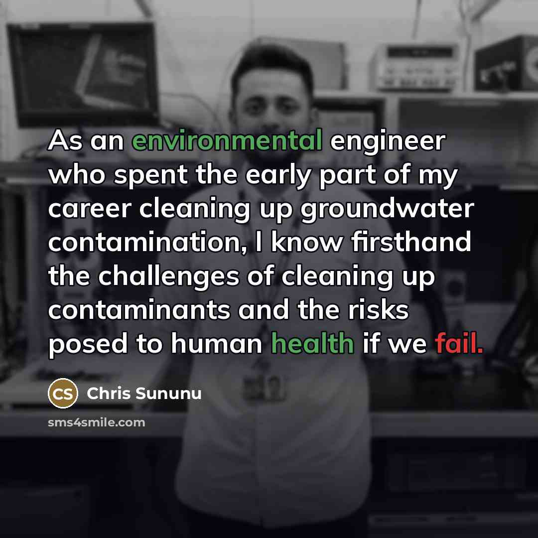 “As an environmental engineer who spent the early part of…” quote by Chris Sununu