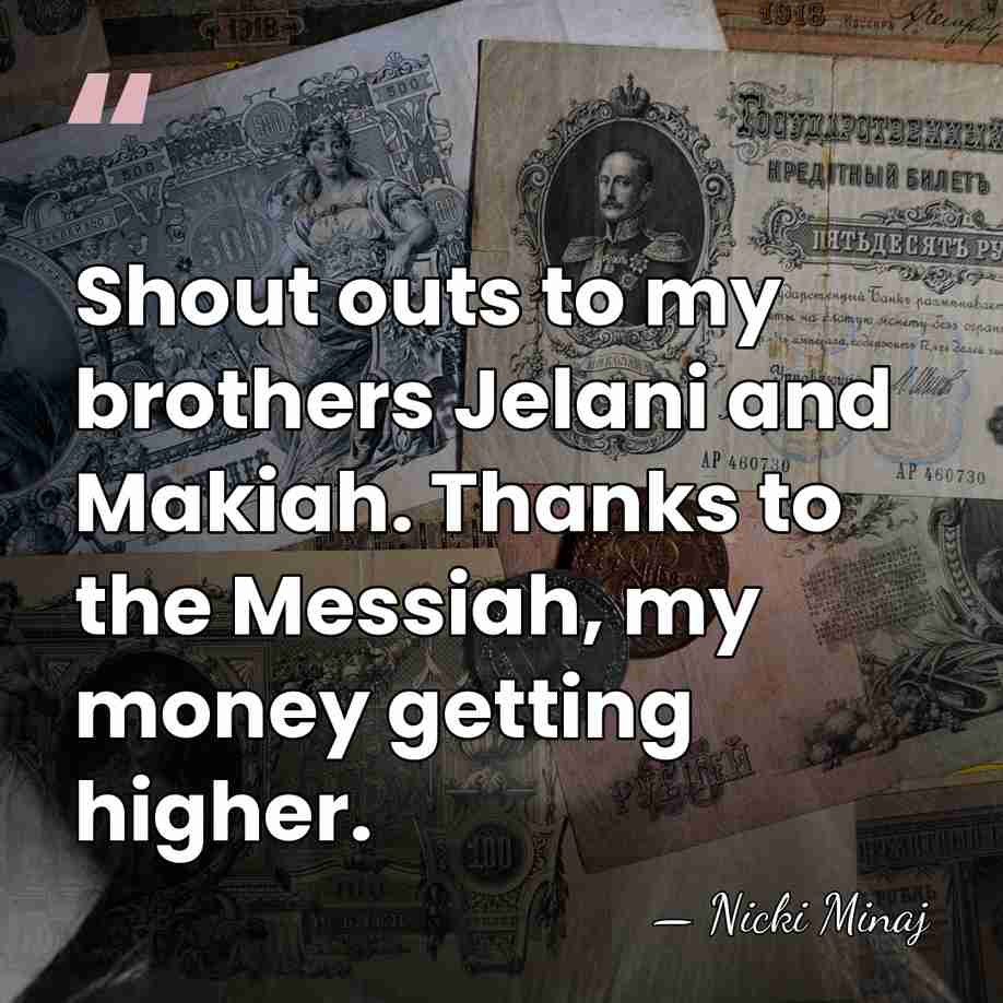 Shout outs to my brothers Jelani and Makiah. Thanks to the Messiah,&hellip; - Nicki Minaj