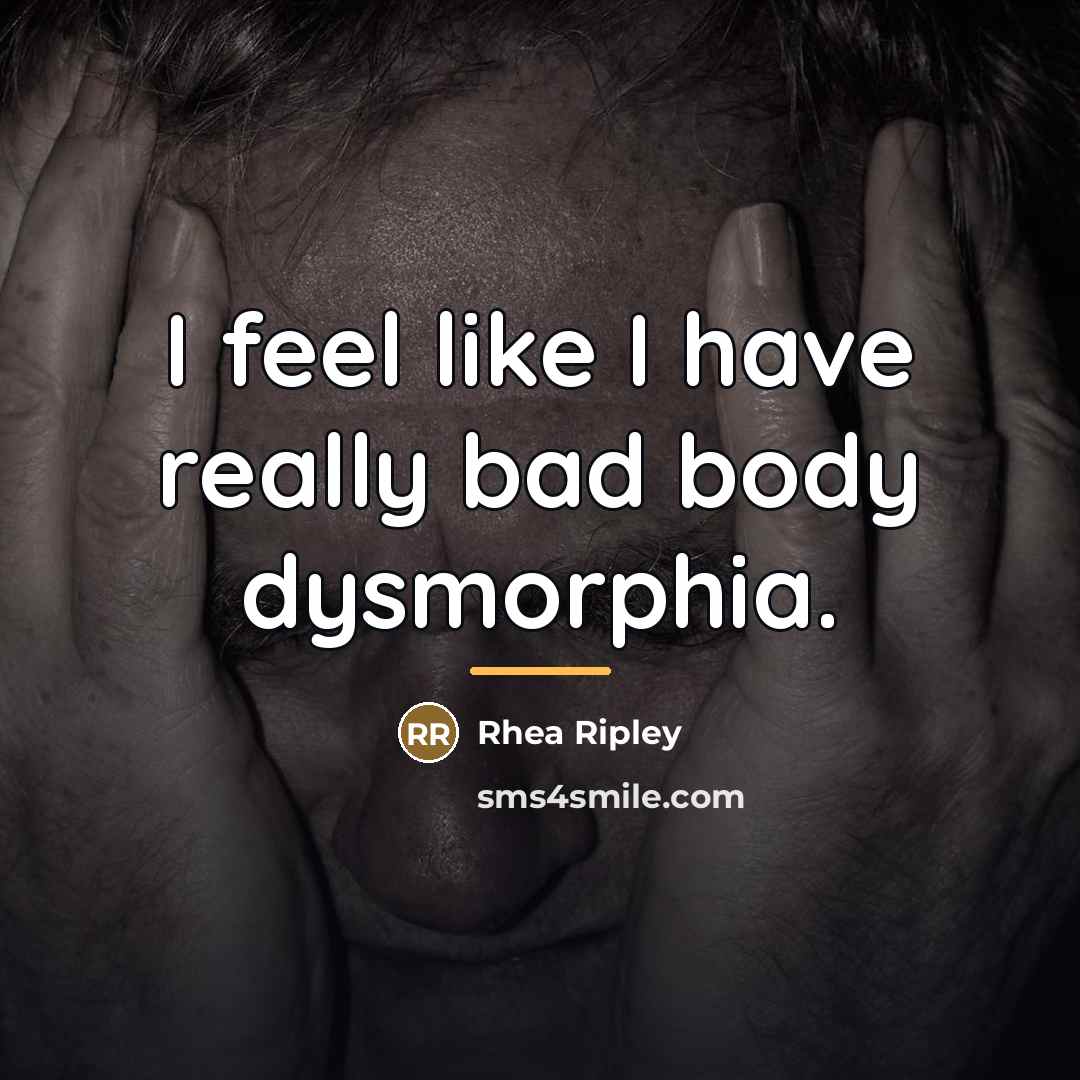 “I feel like I have really bad body dysmorphia.…” quote by Rhea Ripley