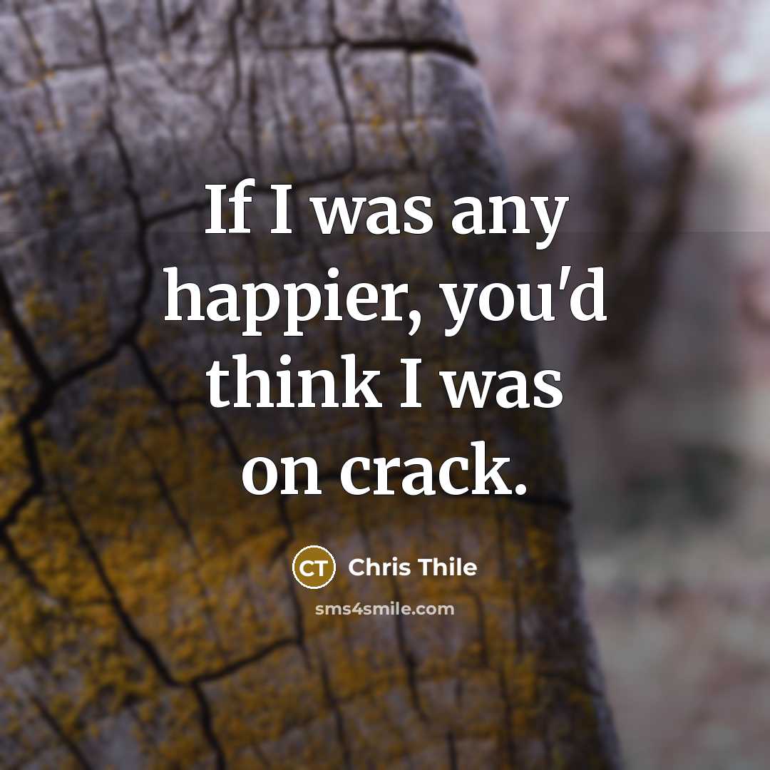 “If I was any happier, you'd think I was on…” quote by Chris Thile
