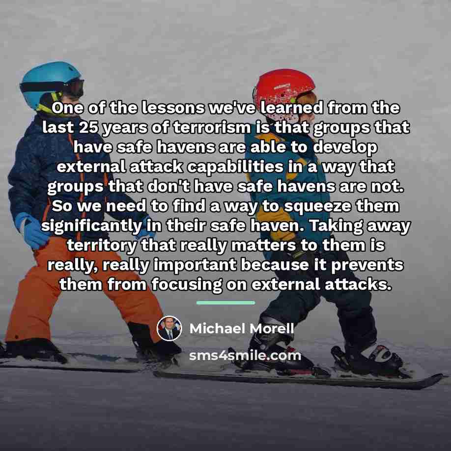 “One of the lessons we've learned from the last 25…” quote by Michael Morell