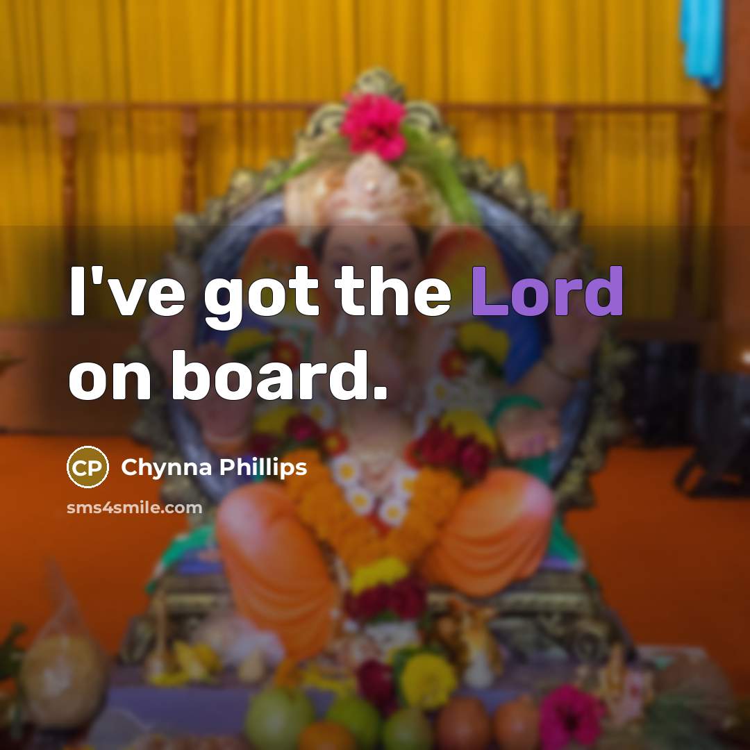 “I've got the Lord on board.…” quote by Chynna Phillips