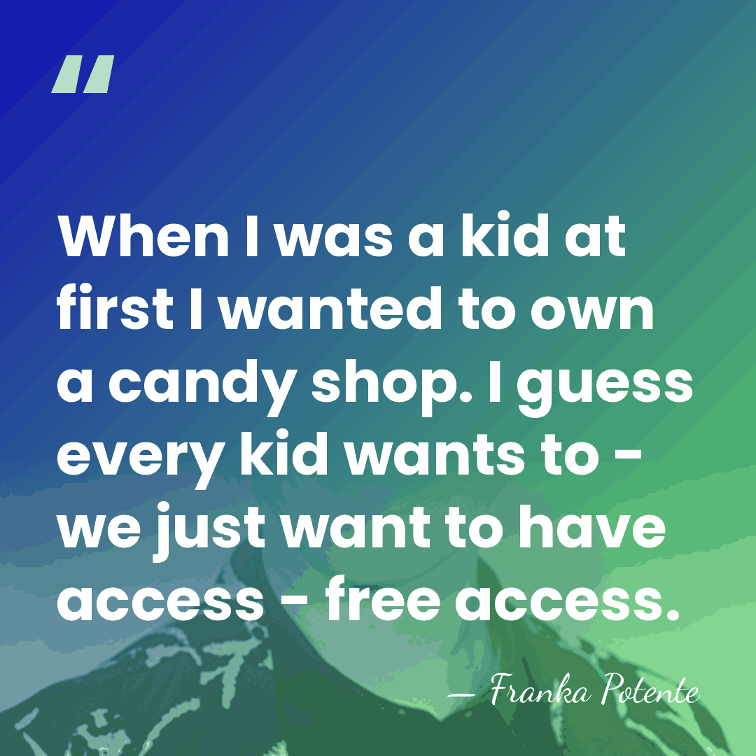 When I was a kid at first I wanted to own a&hellip; - Franka Potente