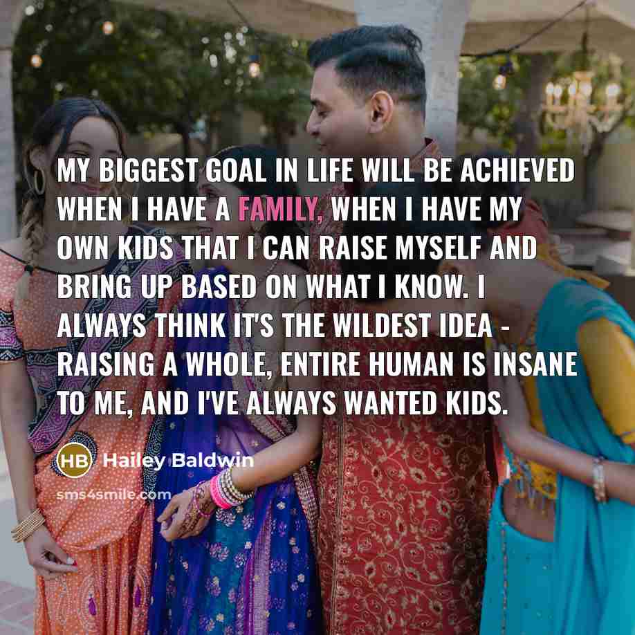 “My biggest goal in life will be achieved when I…” quote by Hailey Baldwin