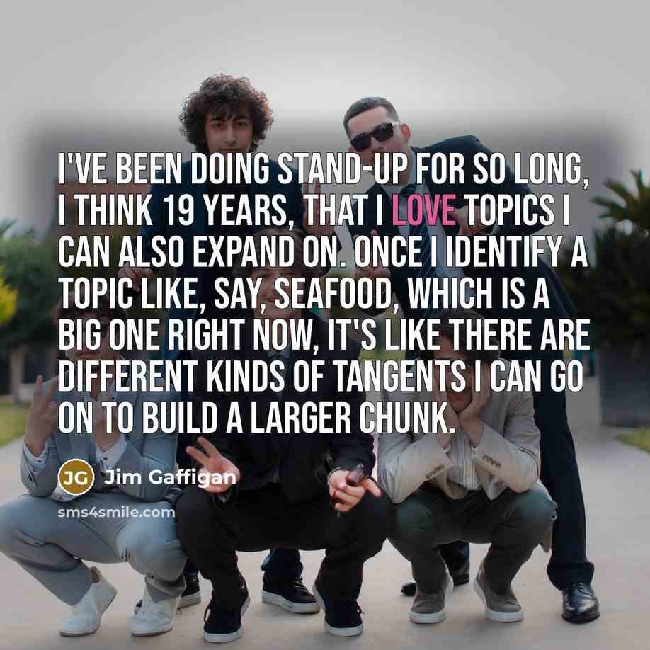 “I've been doing stand-up for so long, I think 19…” quote by Jim Gaffigan