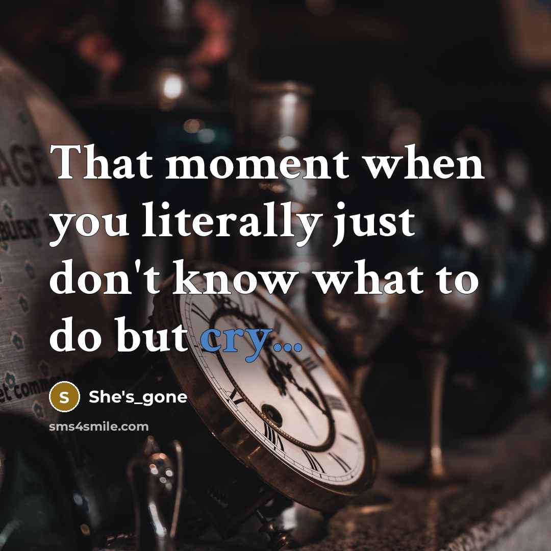 “That moment when you literally just don't know what to…” quote by She's_gone