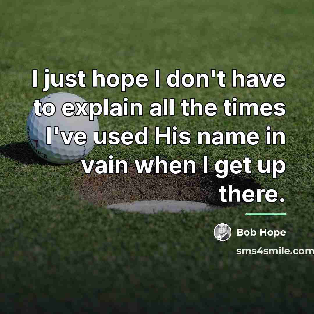 “I just hope I don't have to explain all the…” quote by Bob Hope