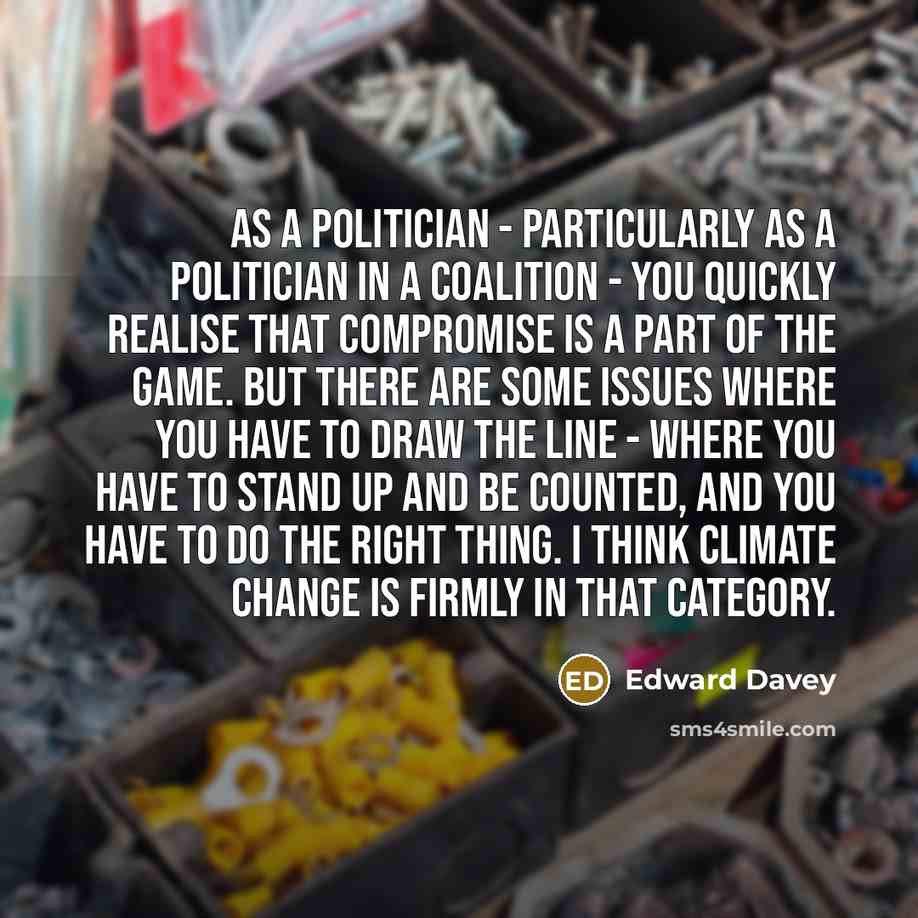 “As a politician - particularly as a politician in a…” quote by Edward Davey
