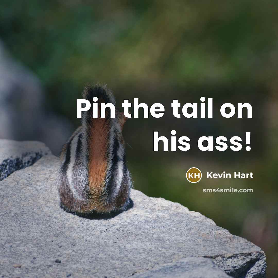 “Pin the tail on his ass!…” quote by Kevin Hart