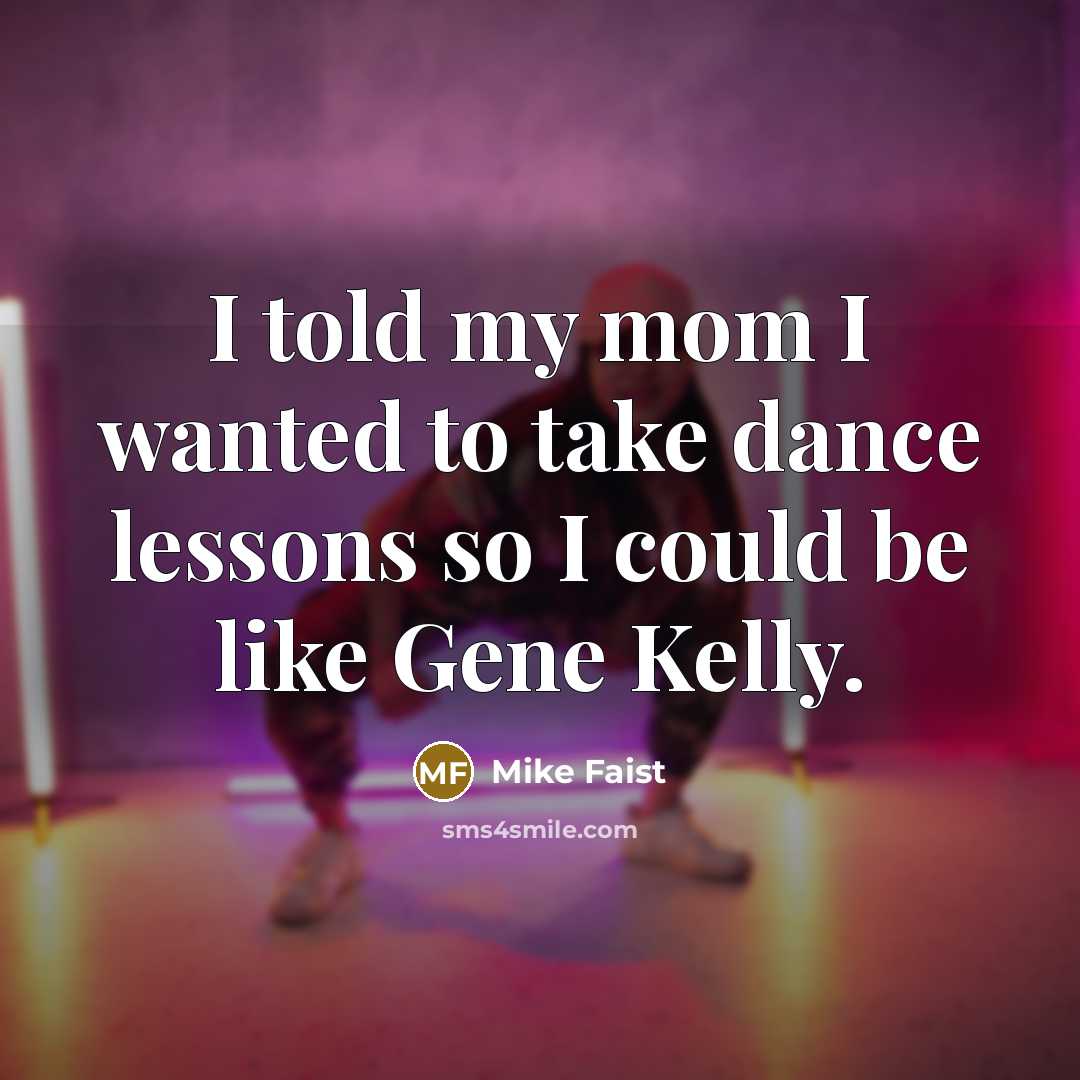 “I told my mom I wanted to take dance lessons…” quote by Mike Faist