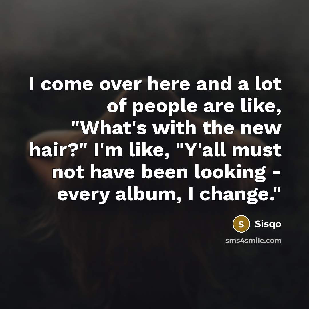 “I come over here and a lot of people are…” quote by Sisqo