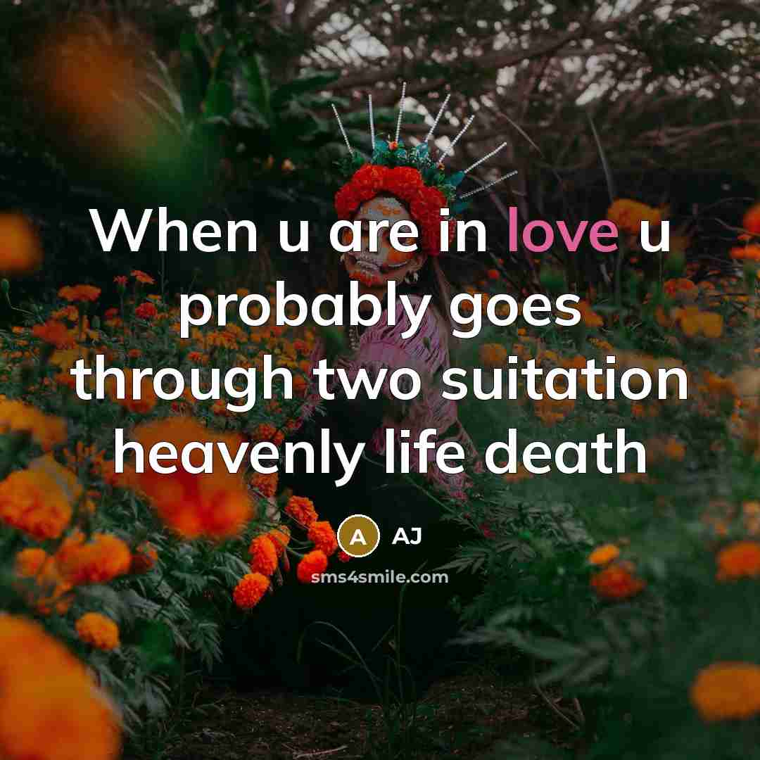 “When u are in love u probably goes through two…” quote by AJ