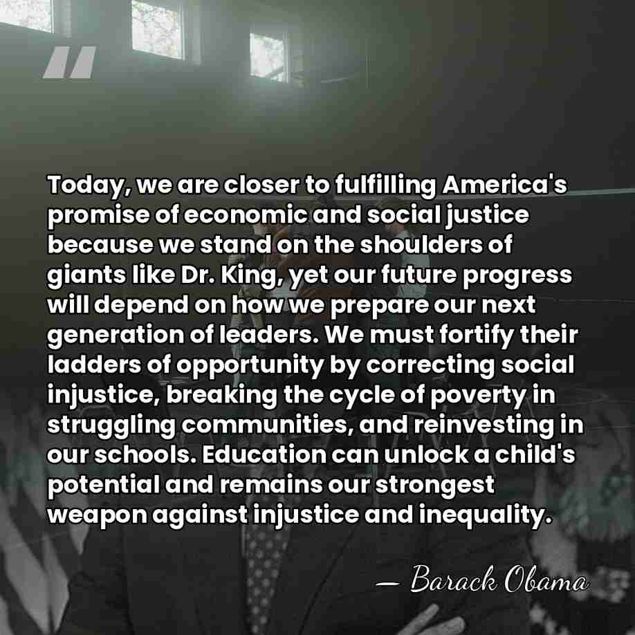 Today, we are closer to fulfilling America's promise of economic and social&hellip; - Barack Obama
